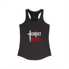 Christ Is King Racerback Tank — Women's Faith-Based Christian Tank Top
