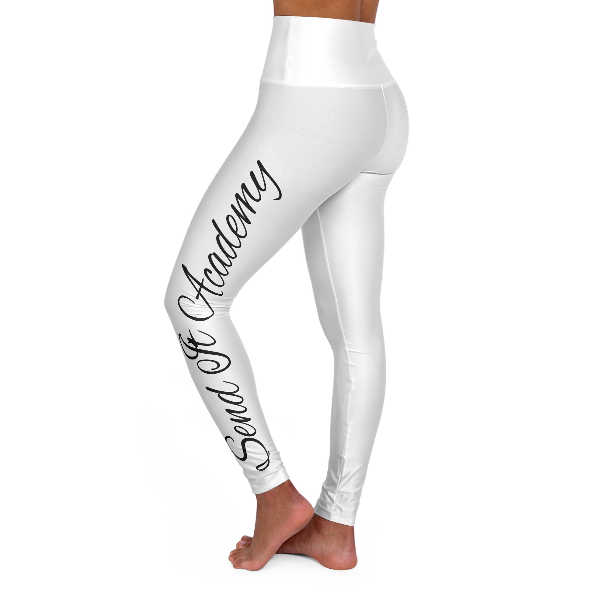 "Send It Academy" High Waisted Yoga Leggings