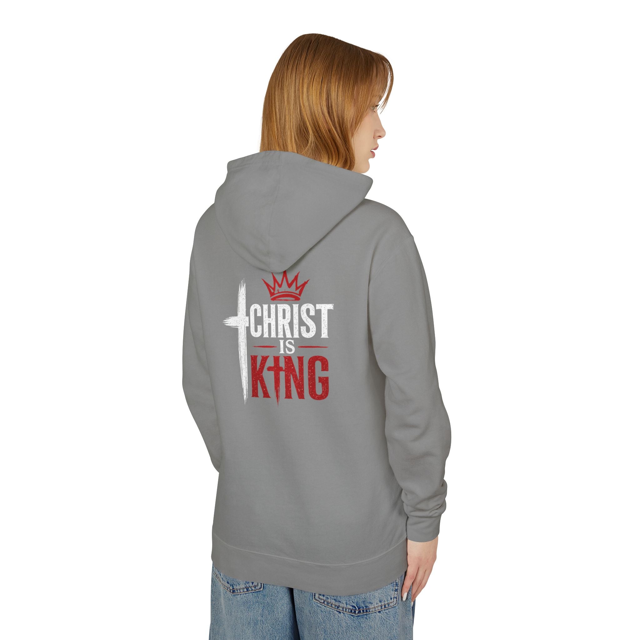 Christ Is King Hoodie — Lightweight Christian Faith Pullover