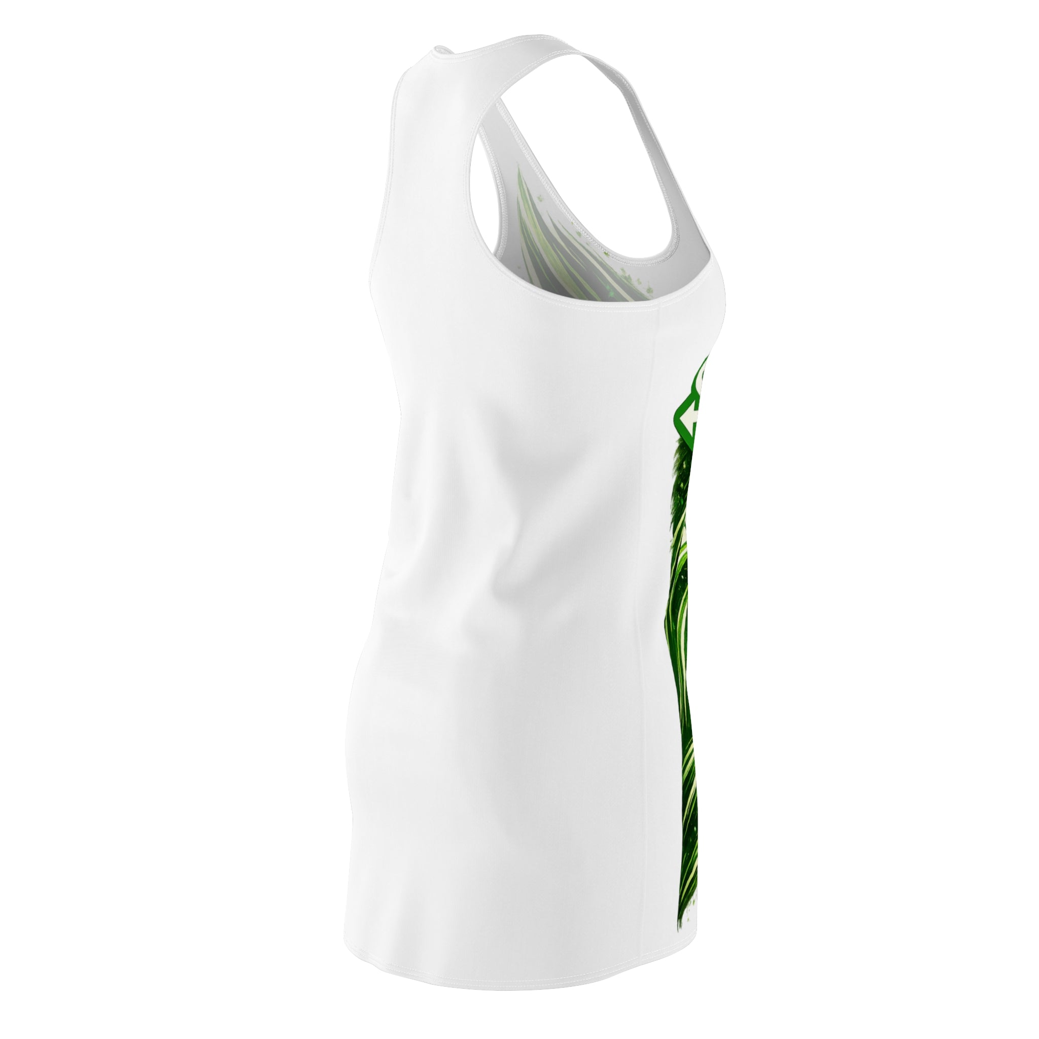 "Send It Academy" White Racerback Dress