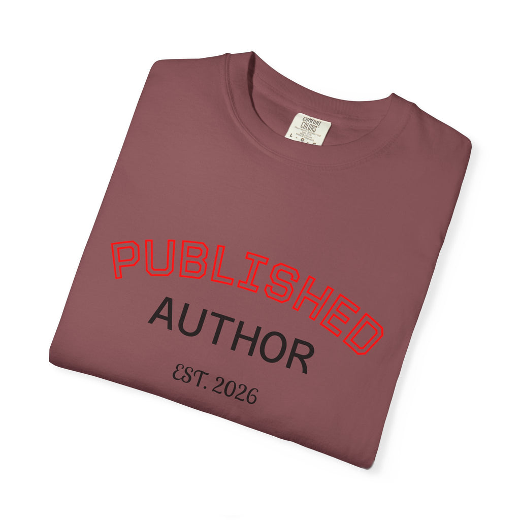 Published Author T-Shirt — "Published Author Est. 2026" Casual Tee for Writers & Book Lovers