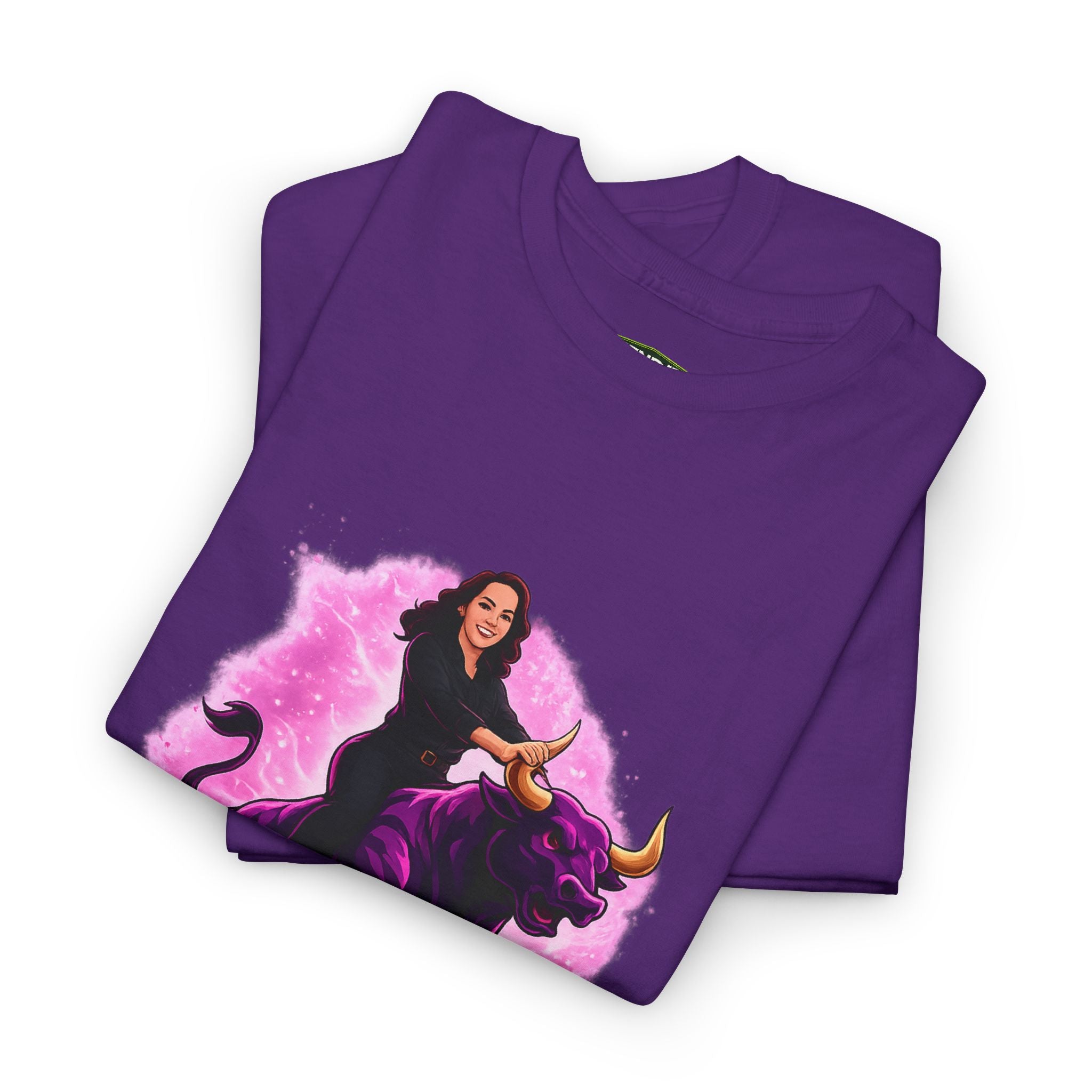"Ride the Bull by the Horns" Womens Bullishmoon Tee — Empowerment Graphic T-Shirt