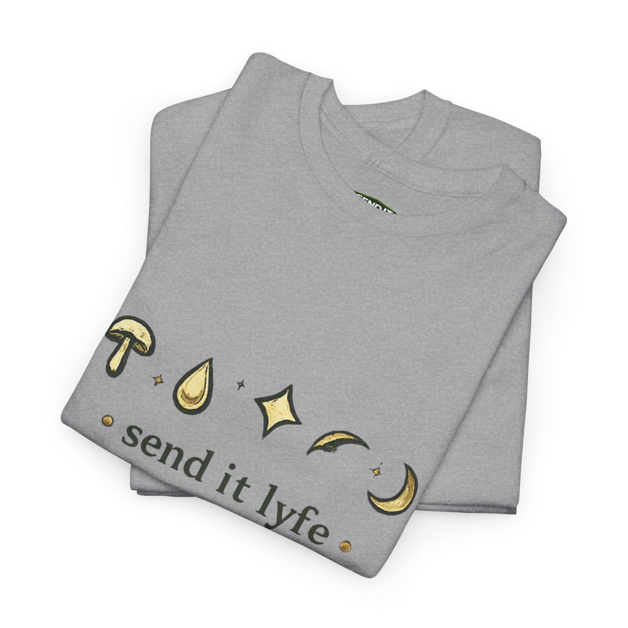 Mystic Icons Tee — "send it lyfe" Graphic T-Shirt