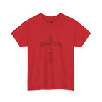 John 3:16 Cross Christian T-Shirt — Faith Gospel Tee