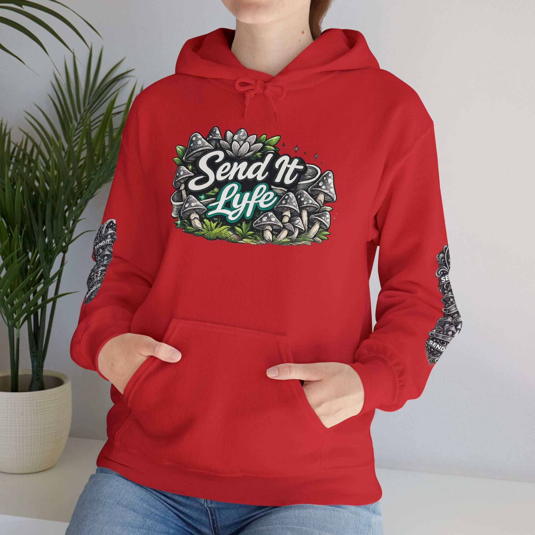 “Send It Lyfe” Skate-Style Graphic Pullover Women's Hoodie
