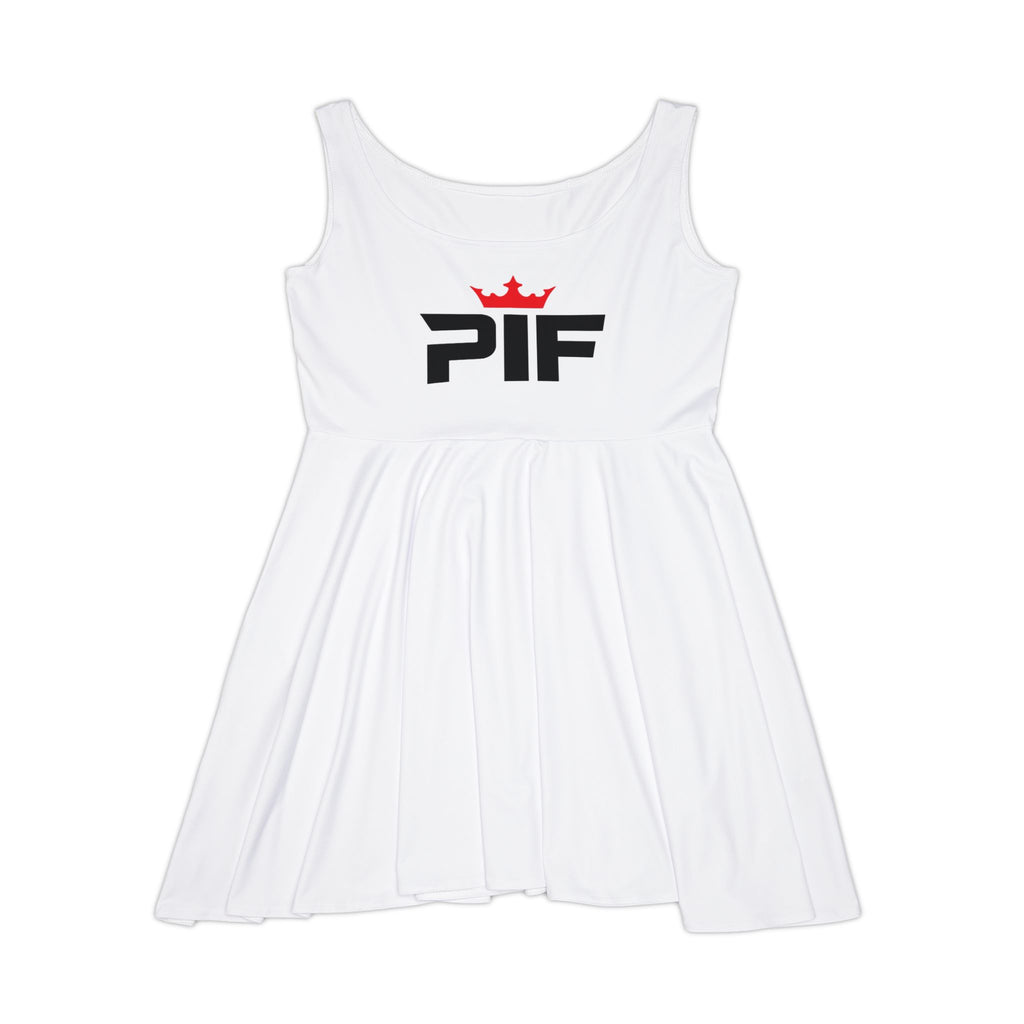 PIF Crown Skater Dress WHITE - Women’s Casual A-Line Dress