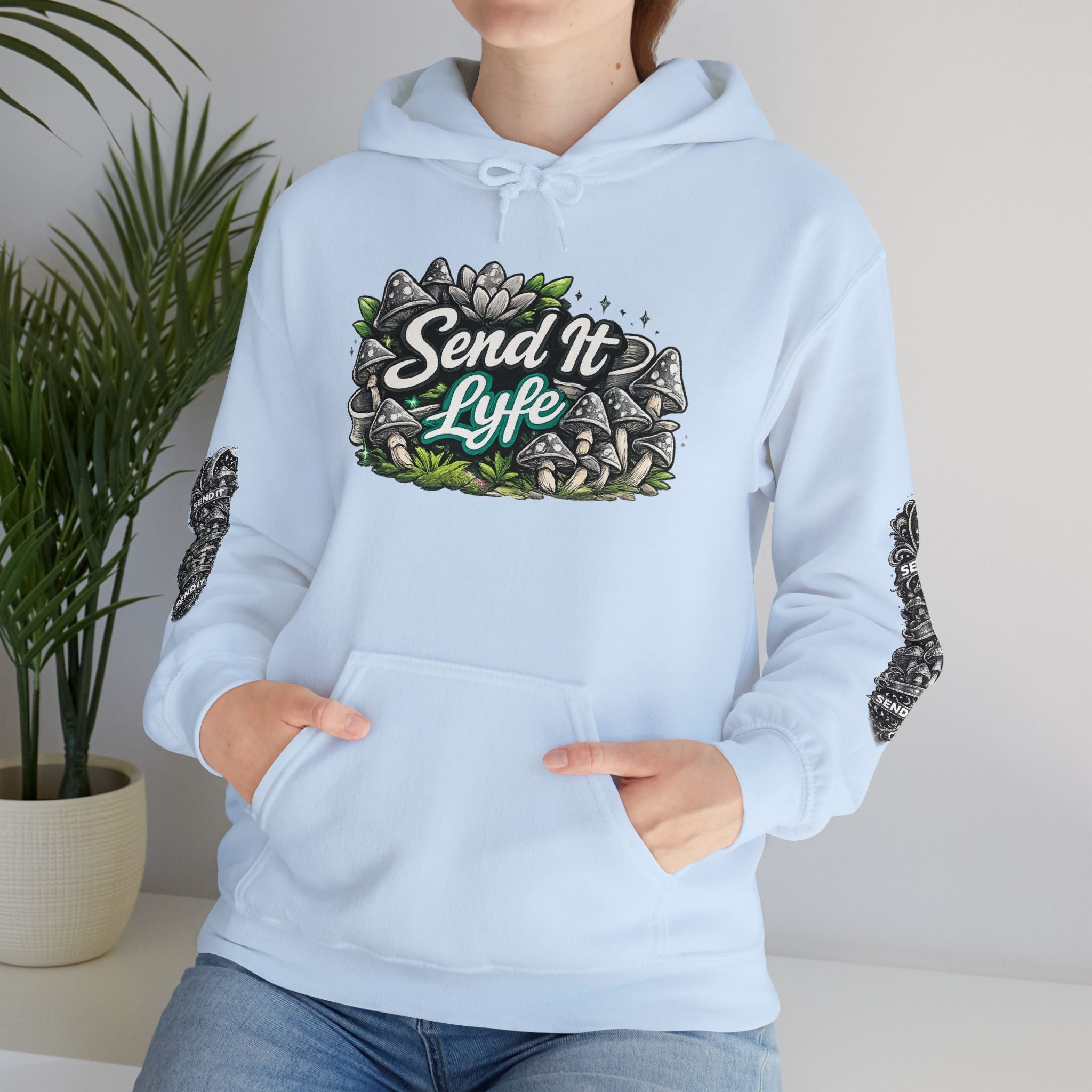 “Send It Lyfe” Skate-Style Graphic Pullover Women's Hoodie