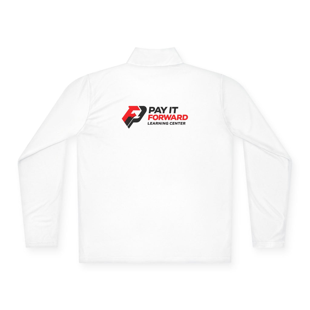 PIF Quarter-Zip Pullover — Embroidered 'PIF' Casual Pullover