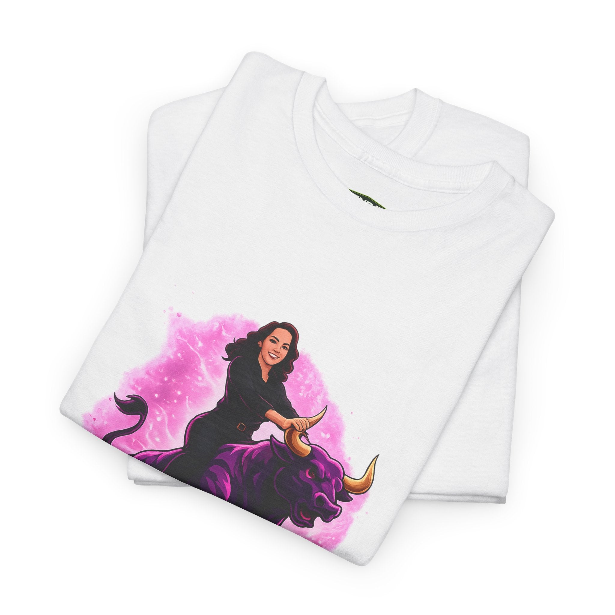 "Ride the Bull by the Horns" Womens Bullishmoon Tee — Empowerment Graphic T-Shirt