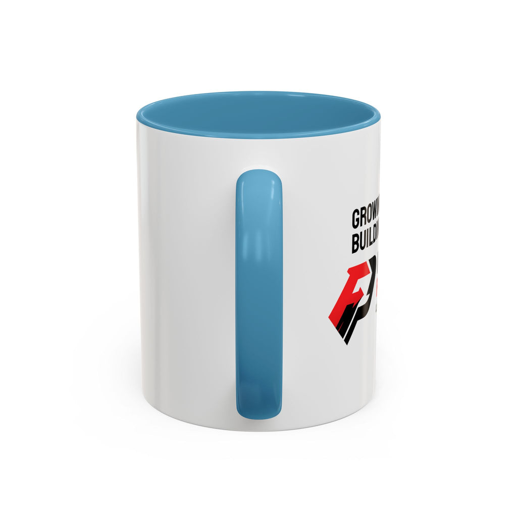 Accent Coffee Mug — Growing Together. Building Together. Pay It Forward' Coffee Mug (11/15 oz)