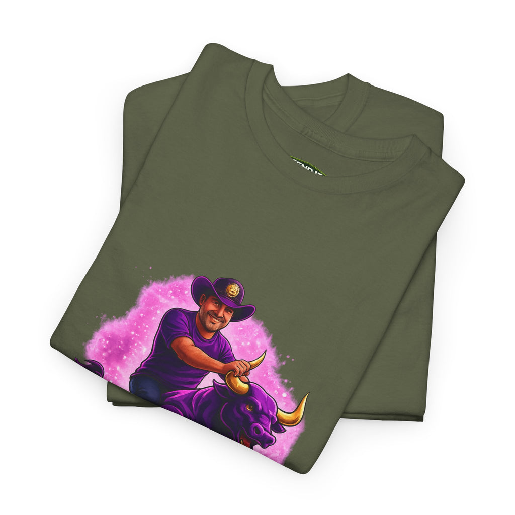 "Ride the Bull by the Horns" Graphic Mens Tee — “Ride the Bull by the Horns” Motivational Cowboy T-Shirt