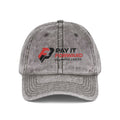 Vintage Embroidered Cap — "Pay It Forward" Logo Distressed Hat