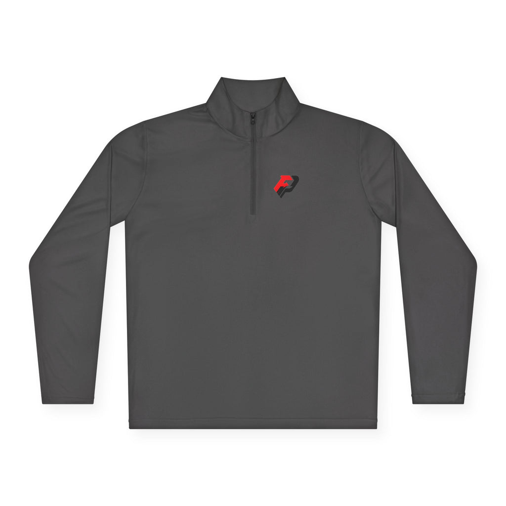 PIF Quarter-Zip Pullover — Embroidered 'PIF' Casual Pullover