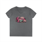 "Send It Lyfe" Floral V-Neck Tee