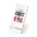 Phone Stand - "Christ Is King" Foldable Mobile Display Stand | Christian Desk Accessory