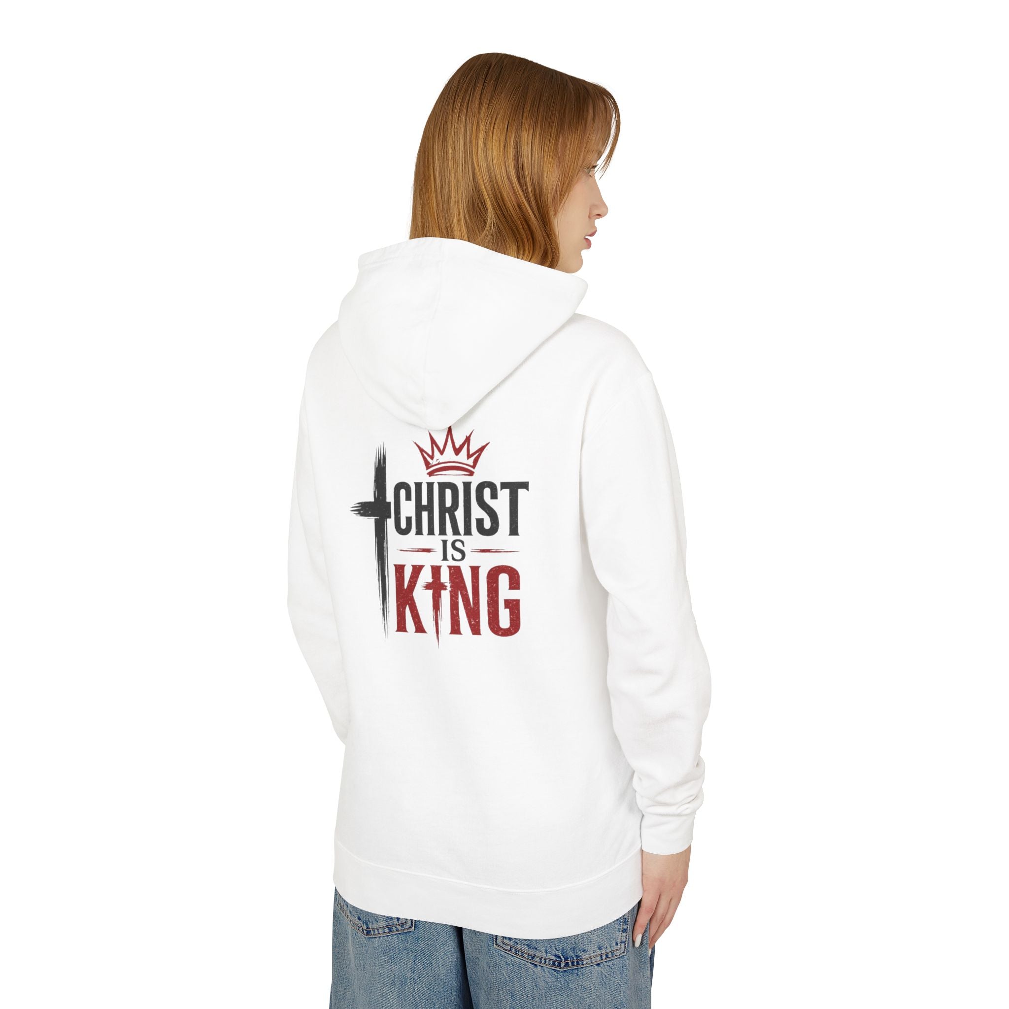 Christ Is King Hoodie — Lightweight Christian Faith Pullover