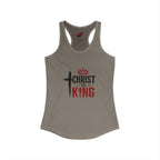 Christ Is King Racerback Tank — Women's Faith-Based Christian Tank Top