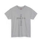 John 3:16 Cross Christian T-Shirt — Faith Gospel Tee