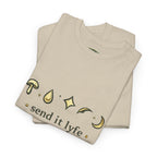 Mystic Icons Tee — "send it lyfe" Graphic T-Shirt