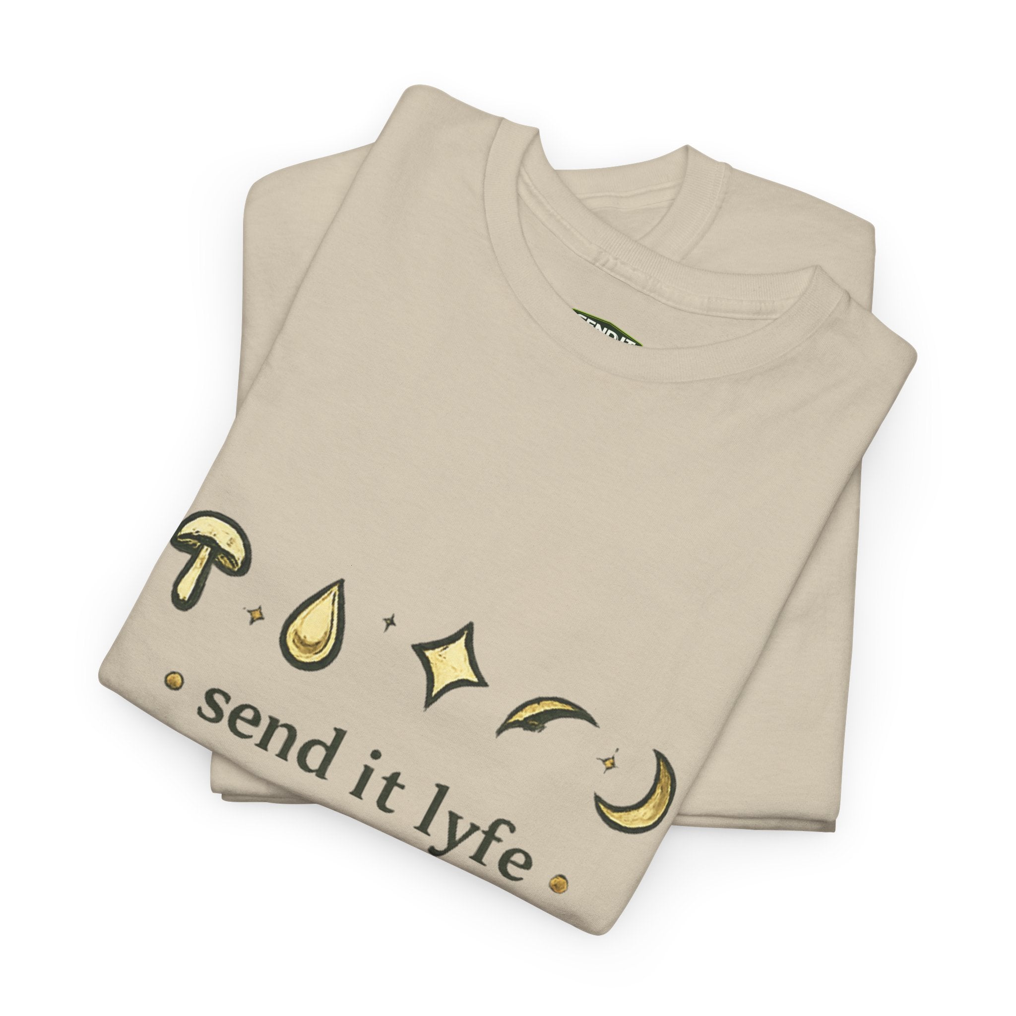 Mystic Icons Tee — "send it lyfe" Graphic T-Shirt