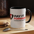 Pay It Forward Accent Coffee Mug — Bold Accent Ceramic Coffee Cup (11/15oz)