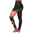 "Amazon A2Z" Yoga High-Waisted Leggings - Orange Swirl