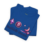 Bullish Moon Tee — Crypto Moonrise Bitcoin & Ethereum Graphic T-Shirt