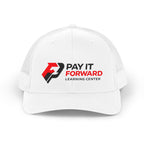 PIF Crown Retro Trucker Hat — Vintage Mesh Cap with Bold Logo
