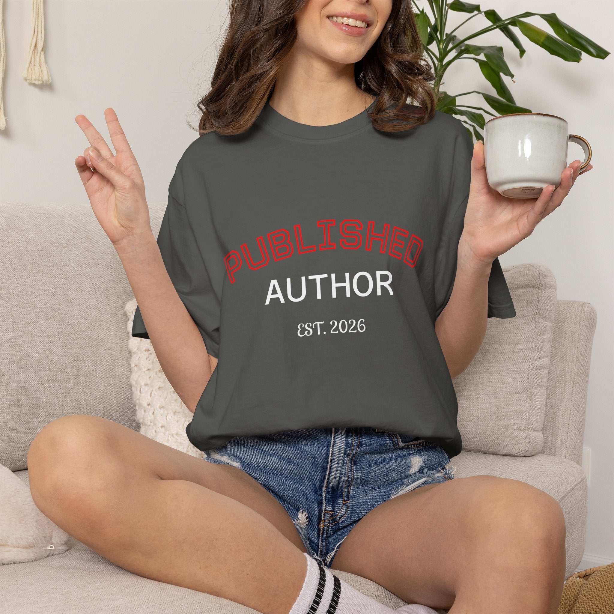 Published Author T-Shirt — "Published Author Est. 2026" Casual Tee for Writers & Book Lovers
