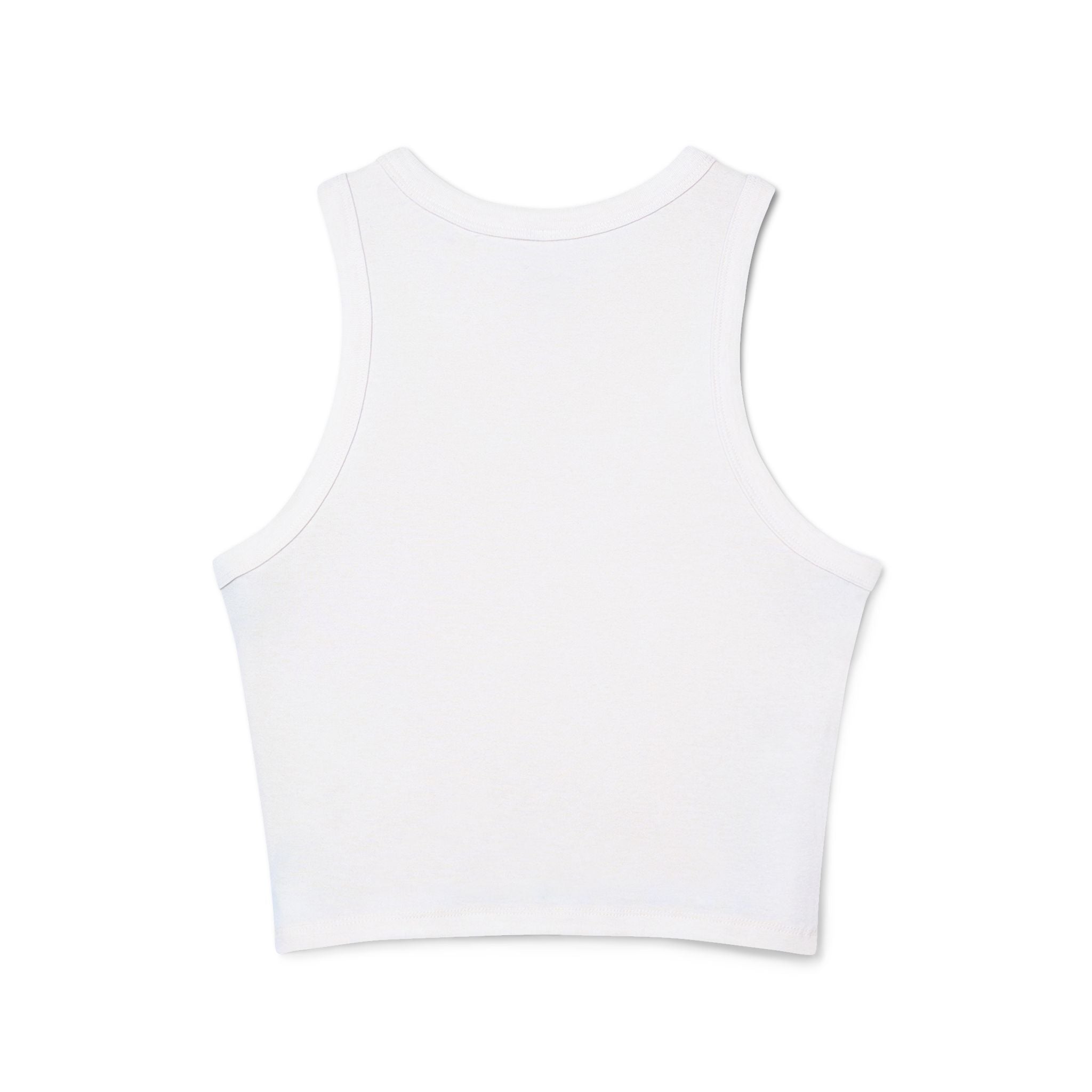 Christ Is King Racer Tank Top — Women's Faith Graphic Crop