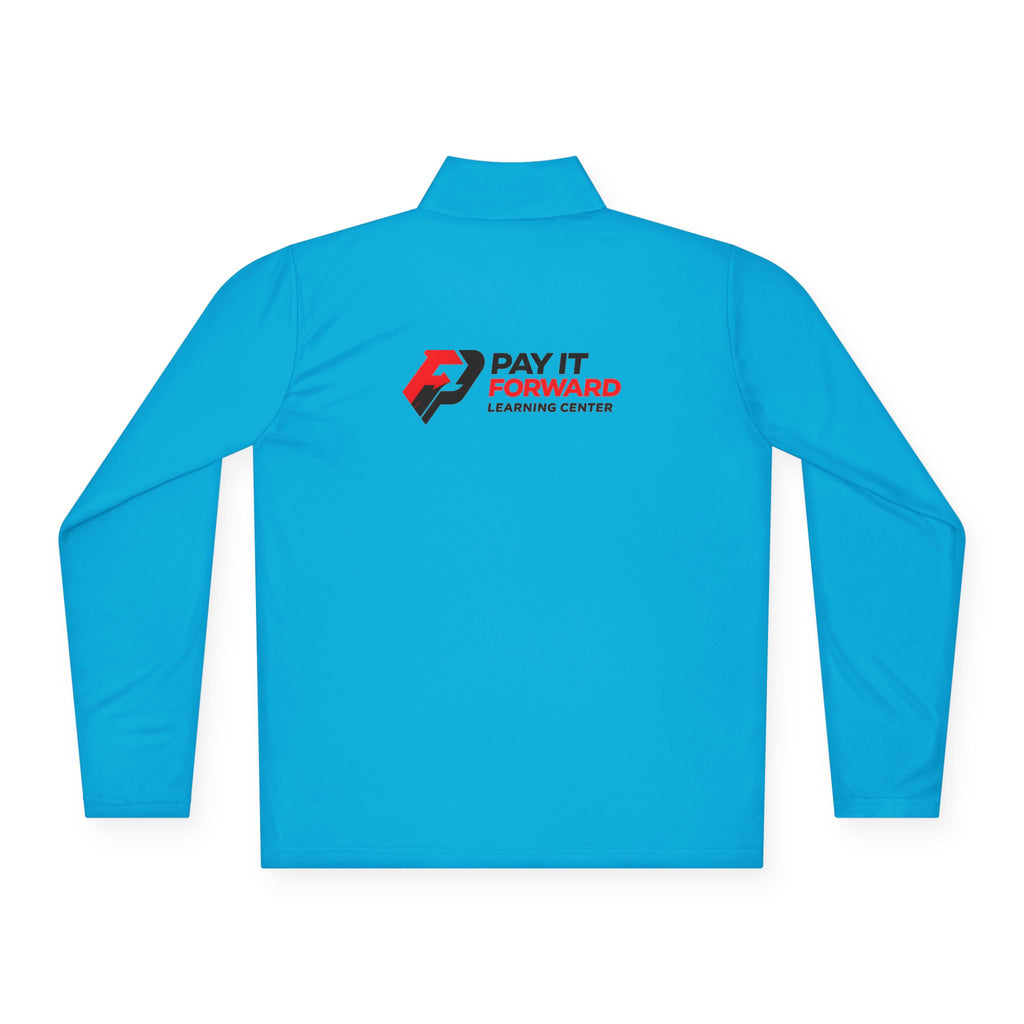 PIF Quarter-Zip Pullover — Embroidered 'PIF' Casual Pullover