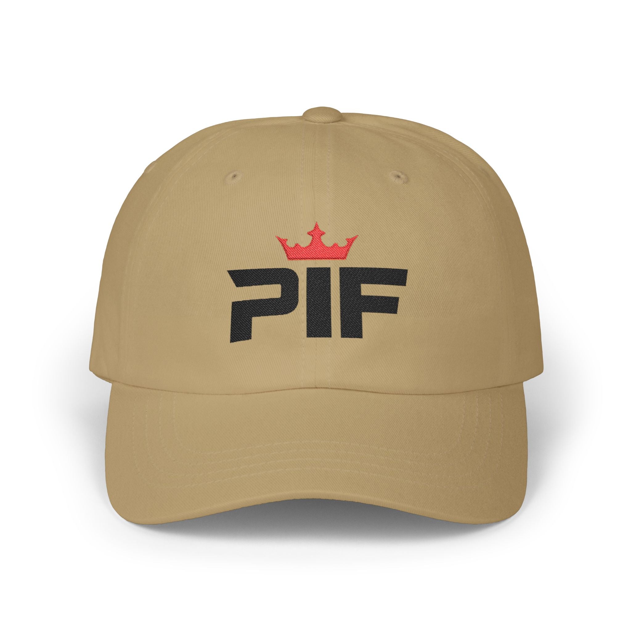 PIF Crown Dad Cap — Embroidered Classic Baseball Hat