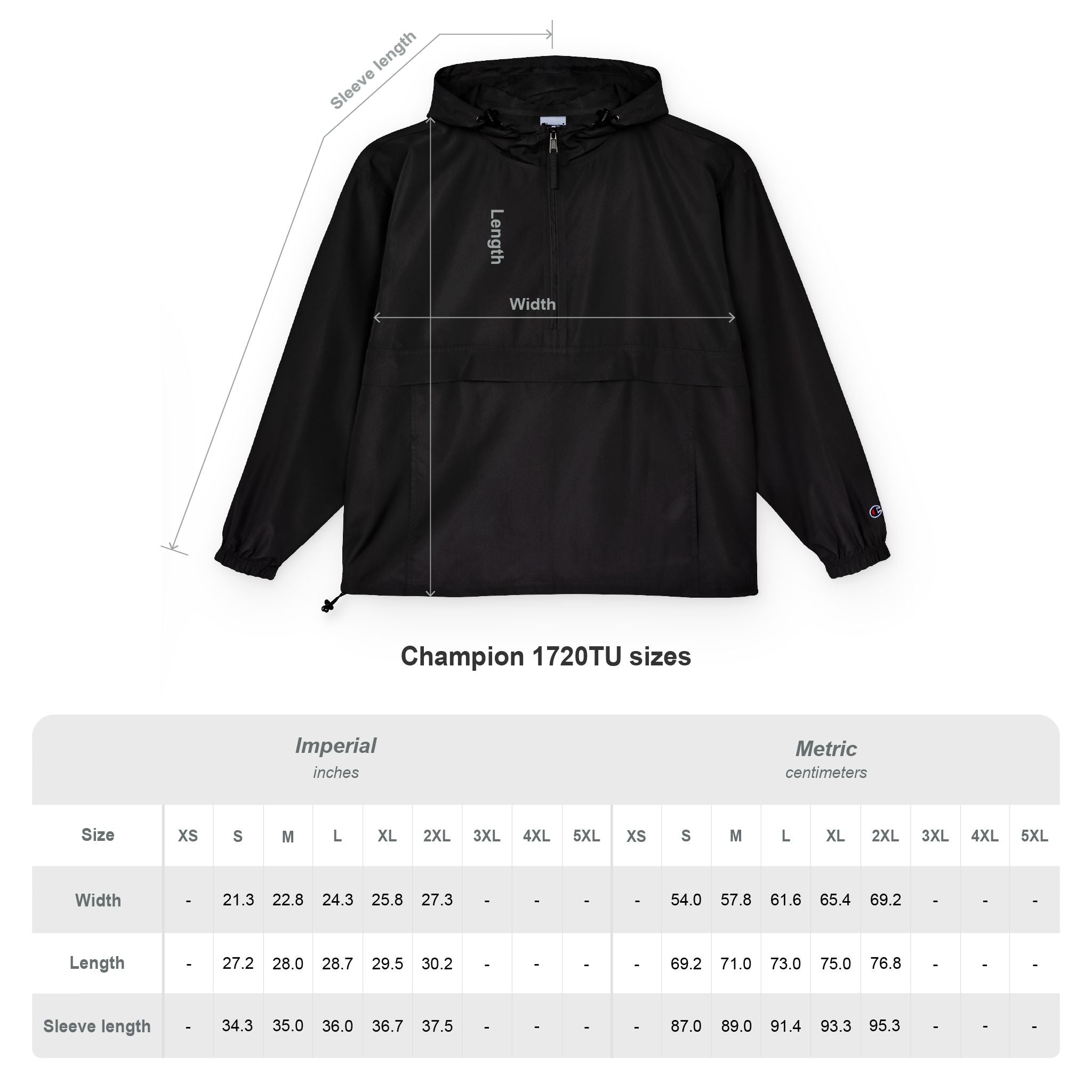 Champion Unisex Packable Anorak Jacket