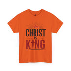 Christ Is King T-Shirt — Christian Faith Tee with Crown & Cross Design