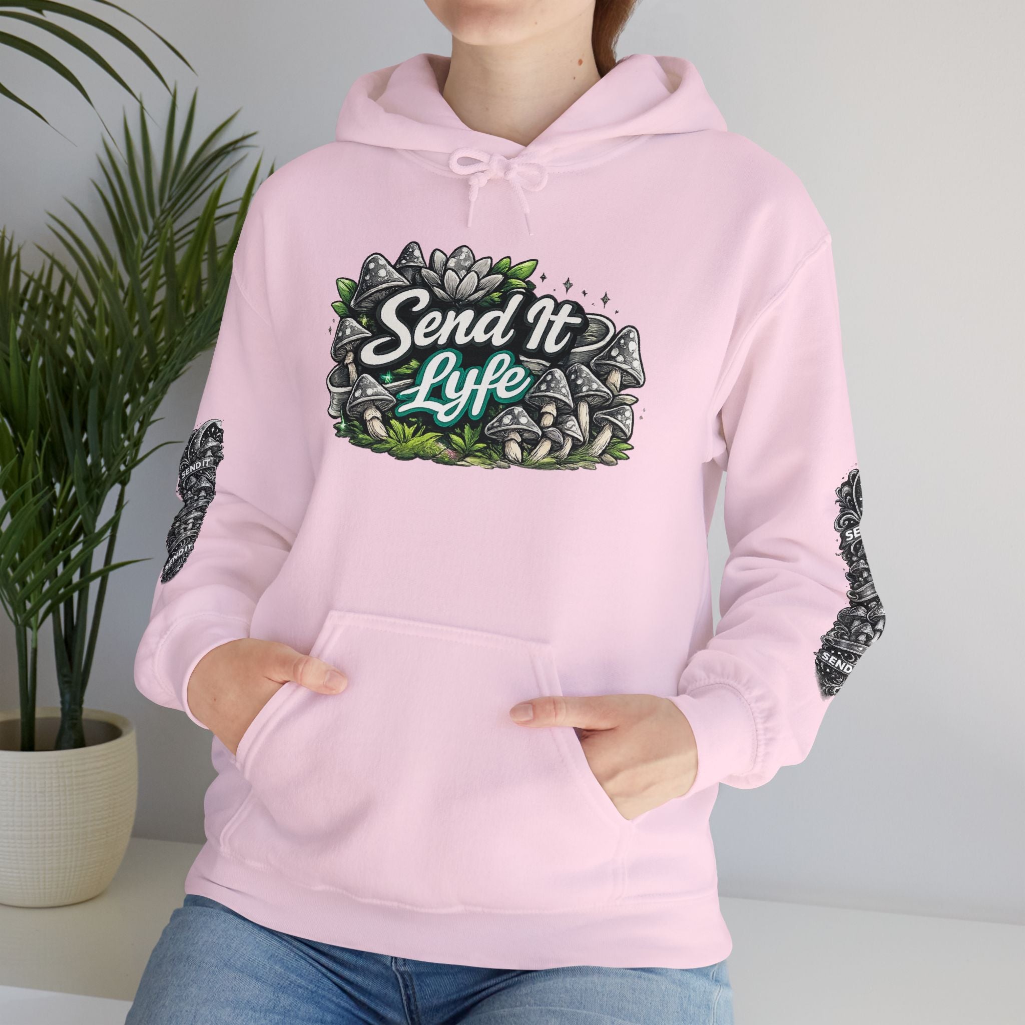 “Send It Lyfe” Skate-Style Graphic Pullover Women's Hoodie