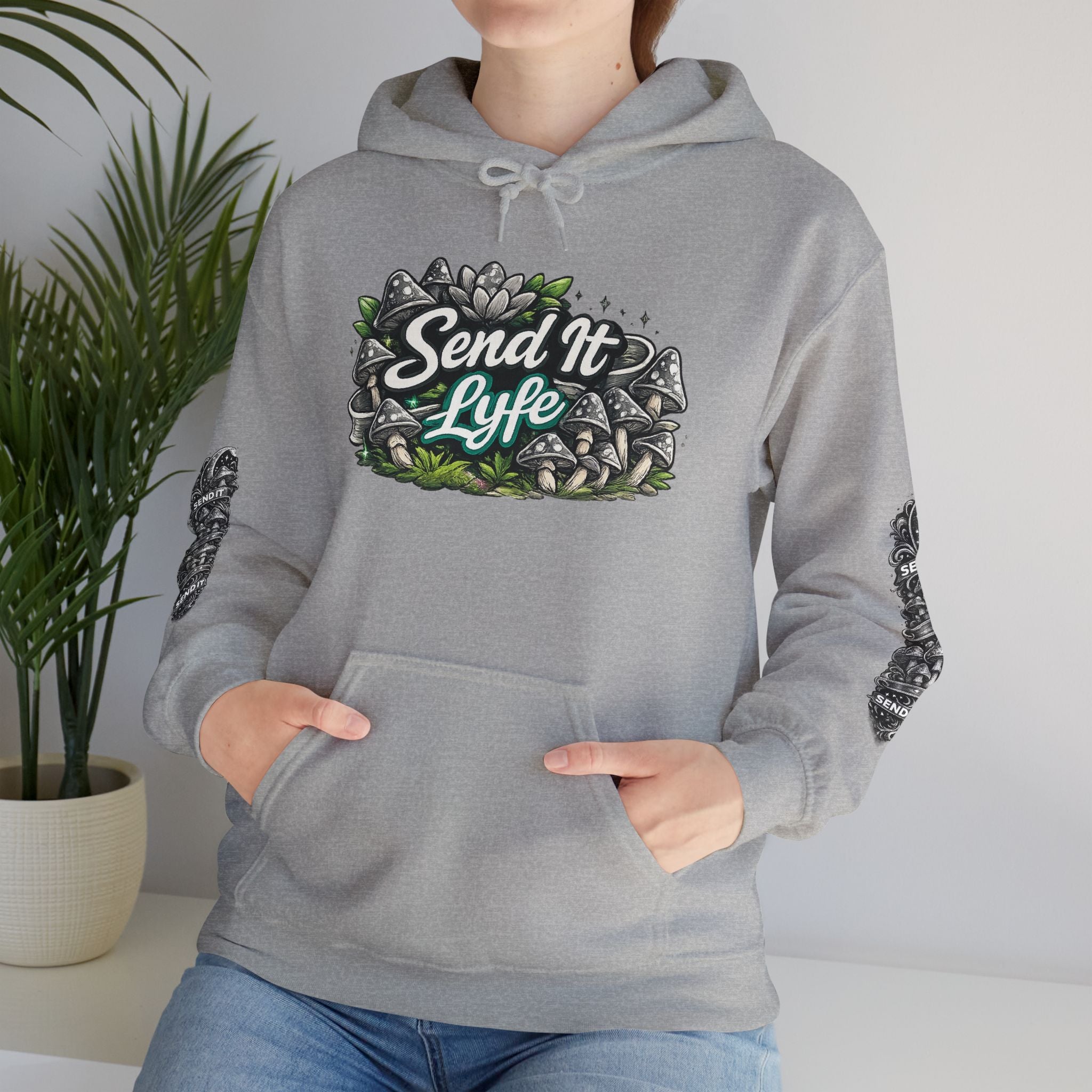 “Send It Lyfe” Skate-Style Graphic Pullover Women's Hoodie