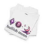 Bullish Moon Tee — Crypto Moonrise Bitcoin & Ethereum Graphic T-Shirt