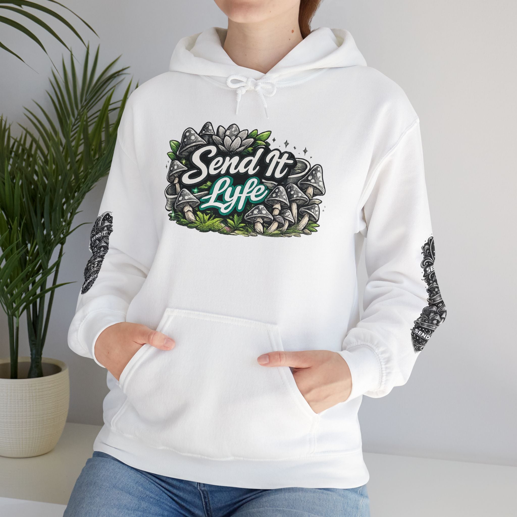 “Send It Lyfe” Skate-Style Graphic Pullover Women's Hoodie