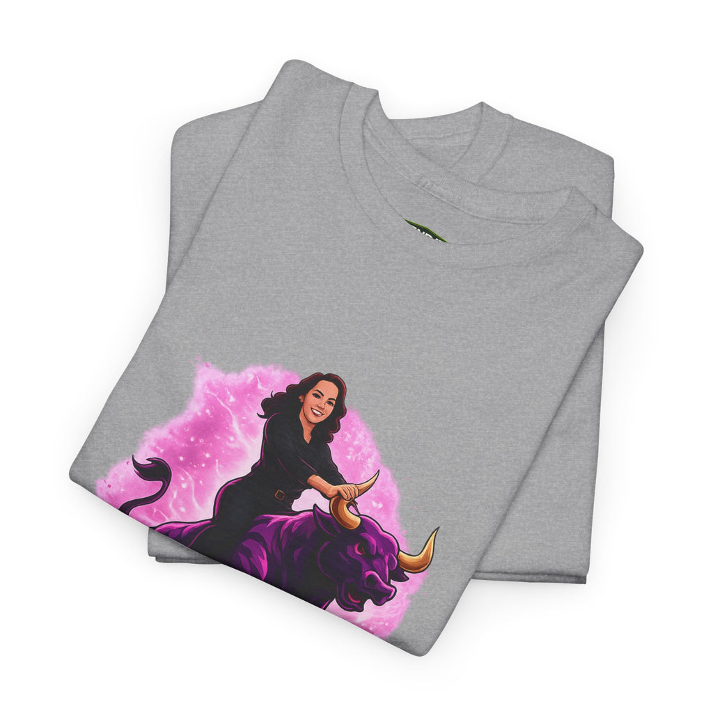 "Ride the Bull by the Horns" Womens Bullishmoon Tee — Empowerment Graphic T-Shirt