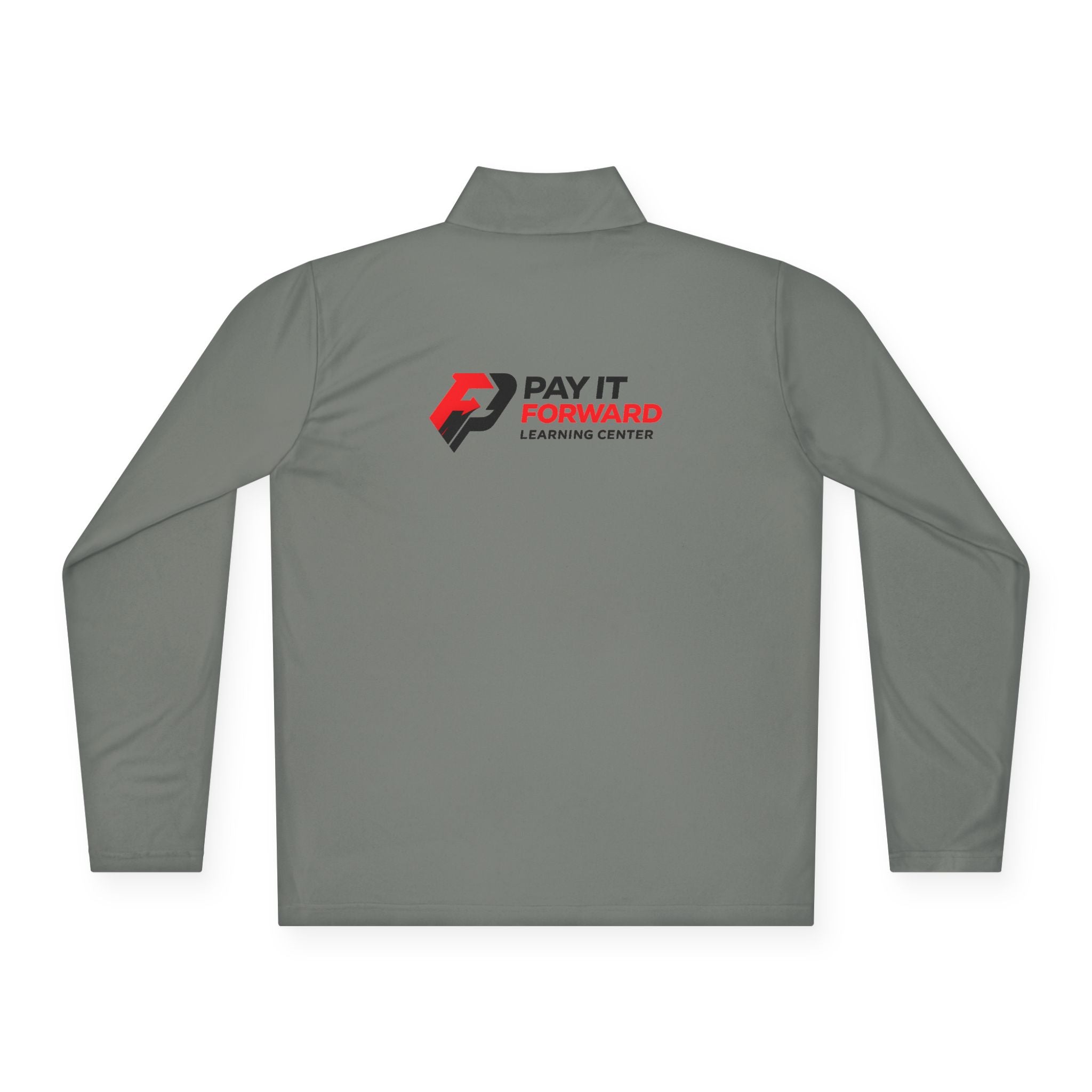PIF Quarter-Zip Pullover — Embroidered 'PIF' Casual Pullover