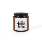 Christ Is King Scented Soy Candle — Amber Jar (Multi-Size)