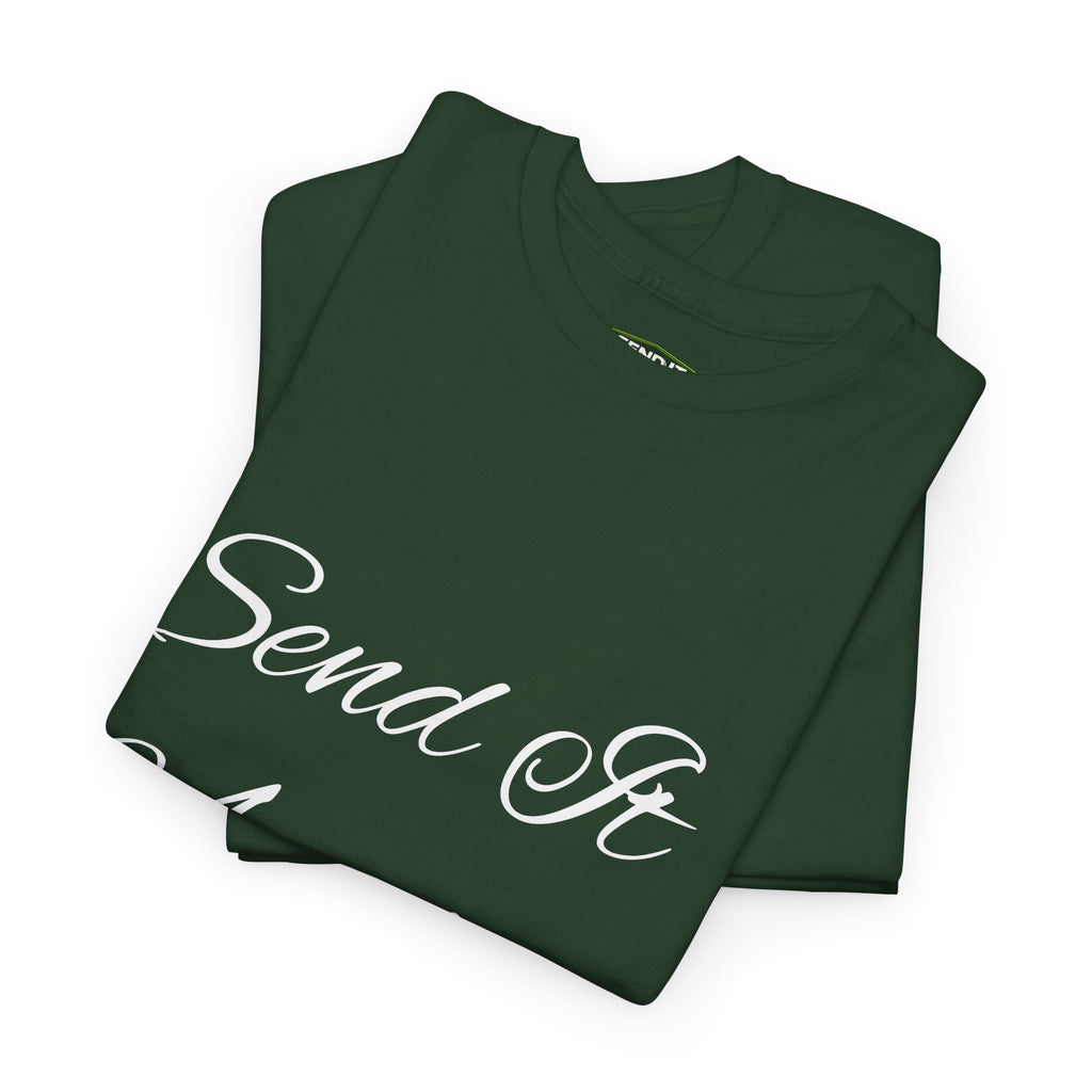 "Send it Academy" T‑Shirt — Script Logo Tee