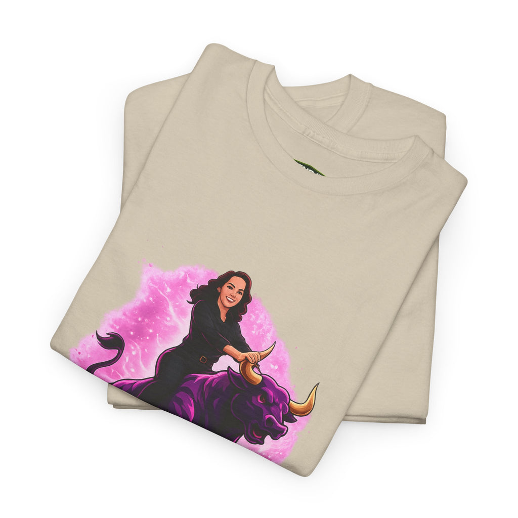 "Ride the Bull by the Horns" Womens Bullishmoon Tee — Empowerment Graphic T-Shirt