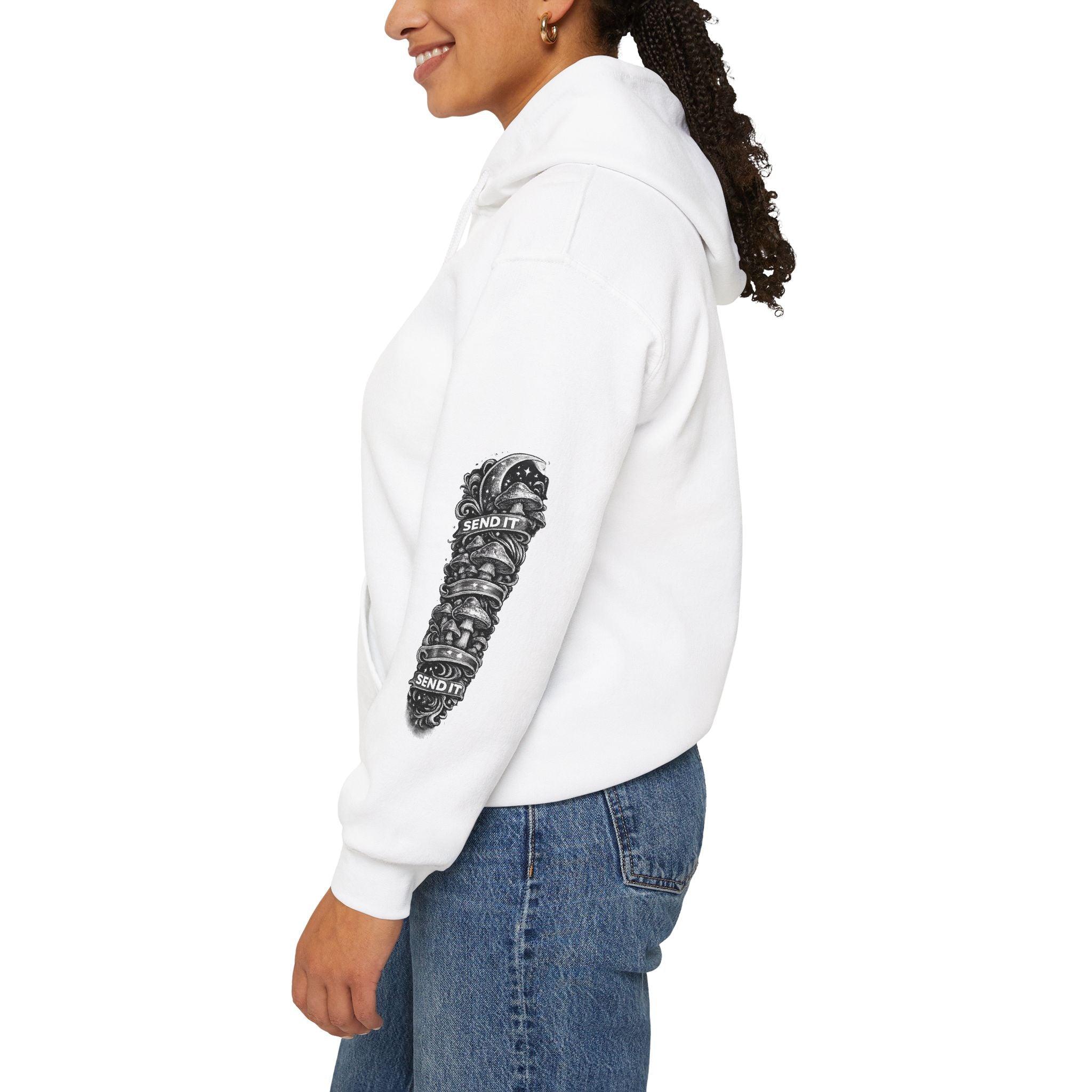 “Send It Lyfe” Skate-Style Graphic Pullover Women's Hoodie