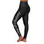 "Send It Academy" Black High Waisted Yoga Leggings