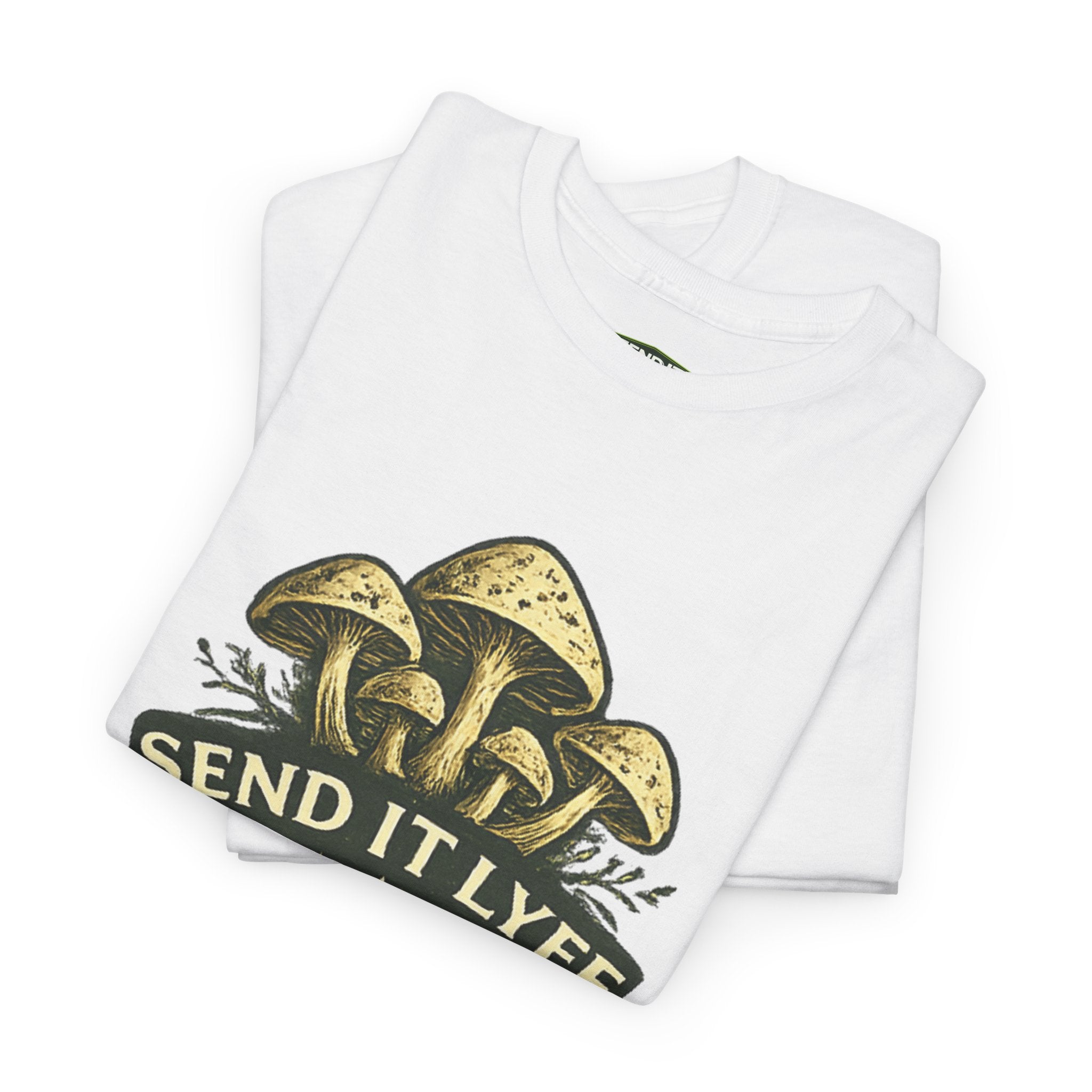 Mushroom 'Send It Lyfe' Graphic Tee — Adventure Outdoorsy Streetwear