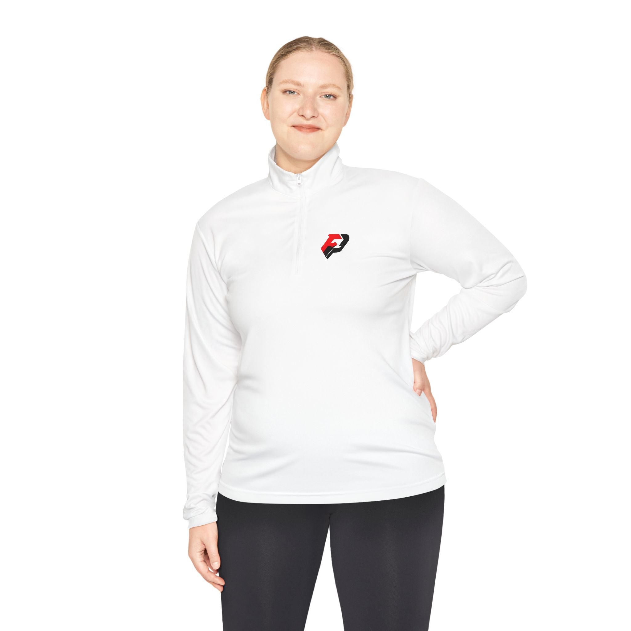 PIF Quarter-Zip Pullover — Embroidered 'PIF' Casual Pullover