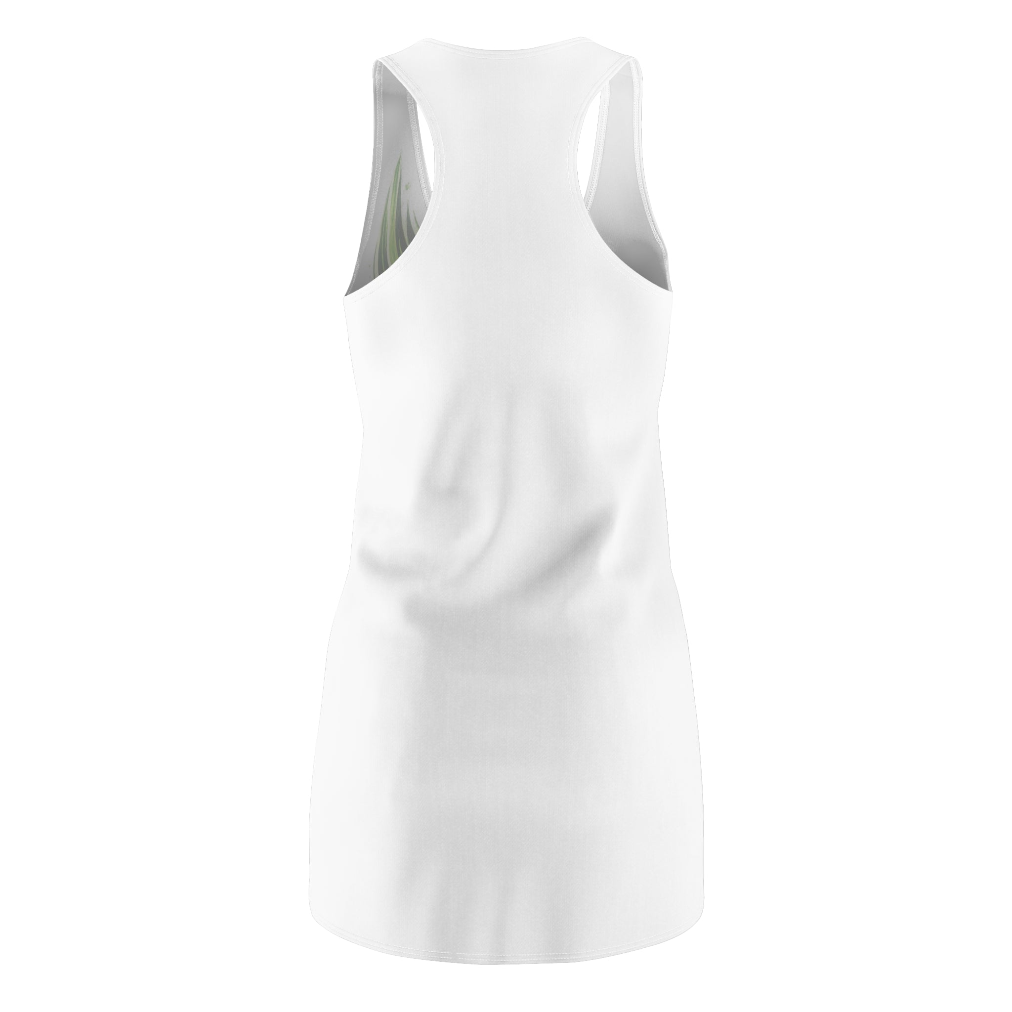 "Send It Academy" White Racerback Dress