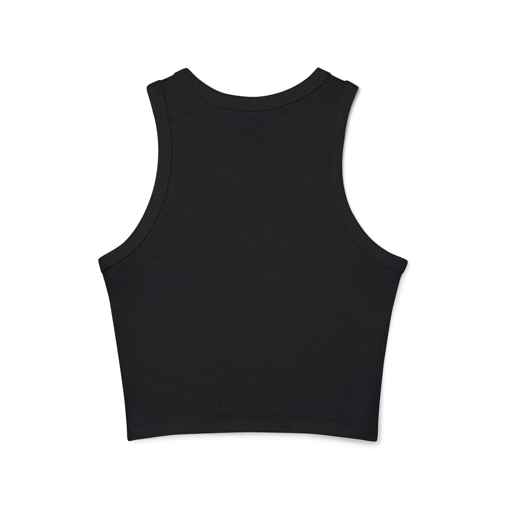 Christ Is King Racer Tank Top — Women's Faith Graphic Crop