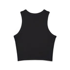 Christ Is King Racer Tank Top — Women's Faith Graphic Crop